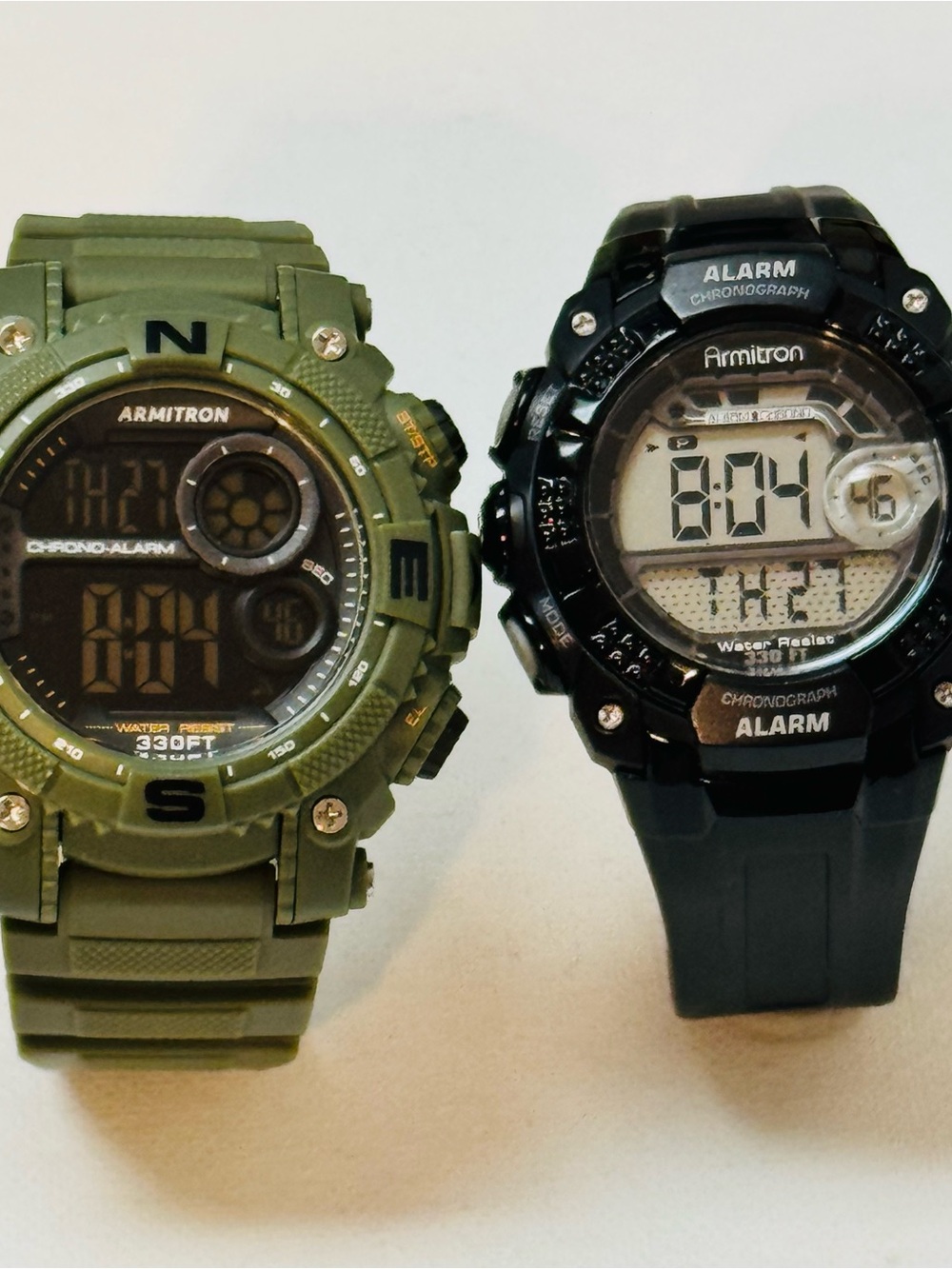 Armitron Bundle Digital Lot Men's Watches Green Black 40/8284 40/8209